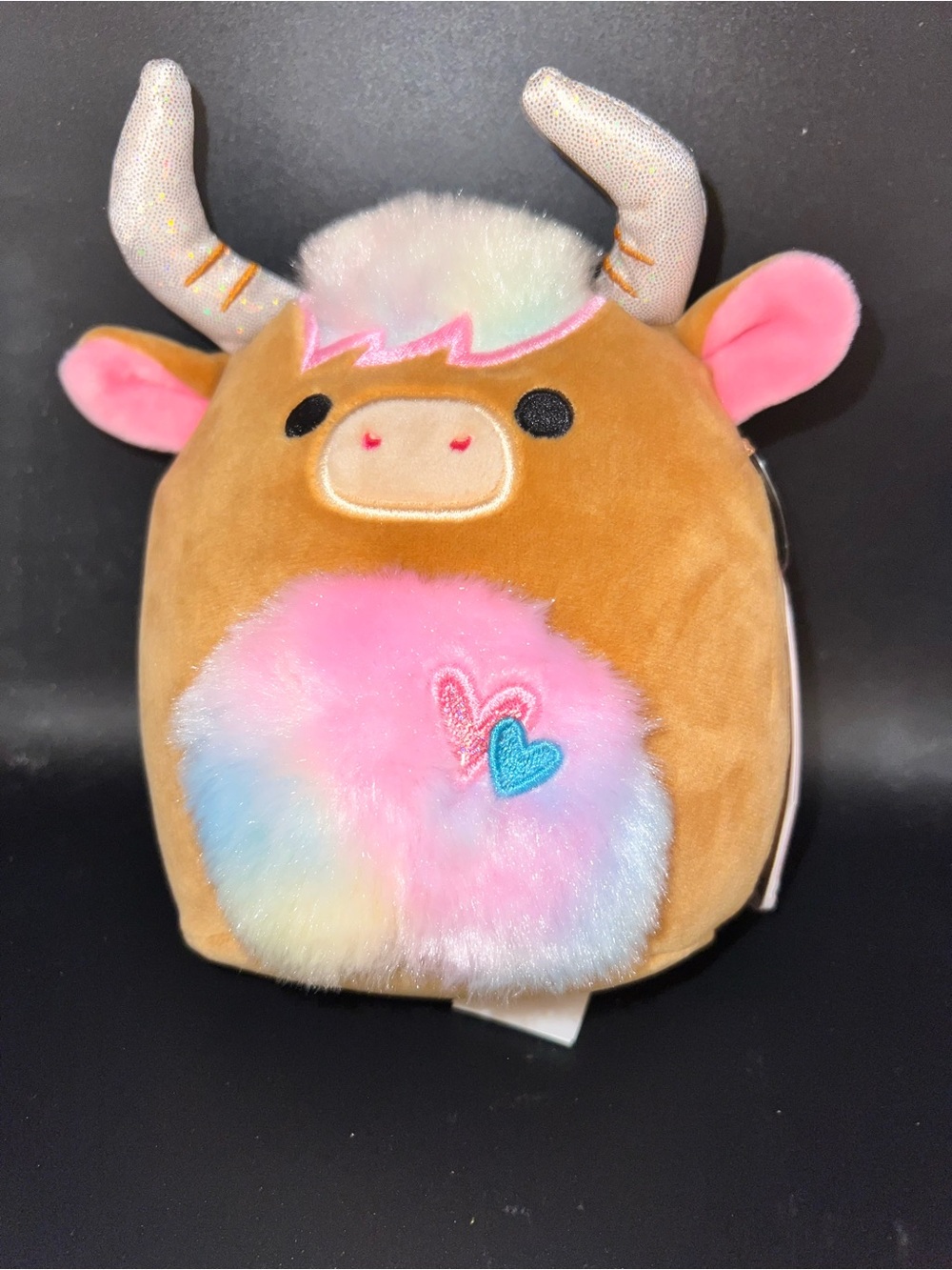 Squishmallows Candela Highland Cow 7.5” NWT Valentine Exclusive